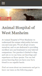 Mobile Screenshot of animalhospitalofwestmanheim.com